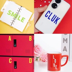 Aesthetic Letter Stickers, 12 Sheets Waterproof Vinyl, Alphabet