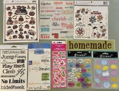 HUGE Lot of Words, Phrases, Etc THOUSANDS of Stickers! Jolee’s, Sticko Etc #4
