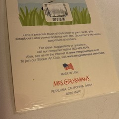 Vintage Mrs Grossman’s Giant Fish Tank Stickers – 3 sheets, acid free 2003 NOS