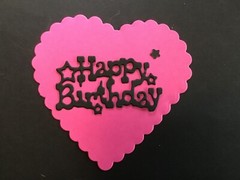 Happy Birthday Star Die Cut Embellishments Choose Color 12 pcs 1-1/4″ X 2-1/4″