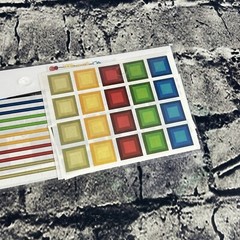 Creative Memories ILLUSIONS Sticker Pack set of 2 Primary colors