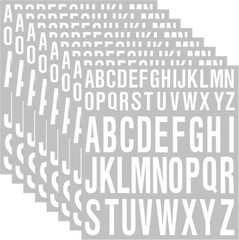 Contemporary Vinyl Letter Stickers for Indoor/Outdoor Use – 8 Individual Sheets