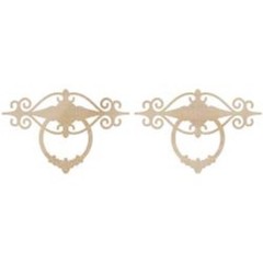 FL535 Kaisercraft Wood Florish FANCY DOOR KNOCKERS