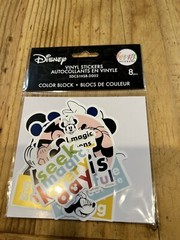 Happy Stickers – Mickey and Minnie Mouse Colorblock Die Cut Vinyl Decal Stickers