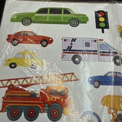 Current Scrapbook Sticker XL Sheet – Card Trucks Construction Kids – 608427