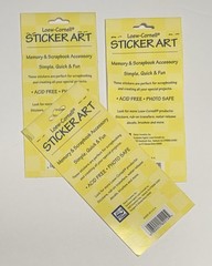 Lot of 3 Packs Loew-Cornell Sticker Art Floral Birds 2214 2224 2221 Vintage NIP