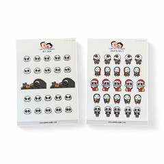 Hubman & Chubgirl Jack Skellington Jack & Sally Planner Sticker Sheets