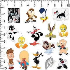 LOONEY TUNES VARIETY DIE CUT VINYL 50 CT STICKER PACK