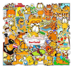 Garfield Stickers Water Resistant Great for Laptops Skateboard Journals 10 packs