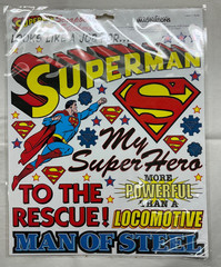 DC Comics Classic Superman Scrapbook Stickers 1 Sheet New Sealed NIP