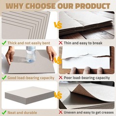 30 Sheets Heavy-Duty Chipboard 8.5 x 11 80 PT-2MM Thick Binding Covers Crafts