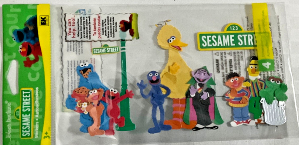 SESAME STREET SCRAPBOOK STICKERS JOLEE EK Success