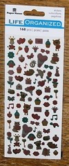 Paper House Life Organized VALENTINES 168 MICRO FOIL Love U Heart Flower Animals