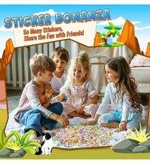 3200+ Stickers for Kids, 3D Puffy Stickers, 64 Different Sheets, Cute Animals…