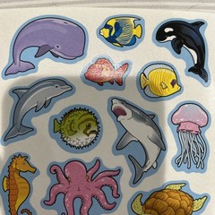 Carson Dellosa Sea Ocean Creatures Animals Sticker Sheet