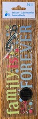 Momenta ATD Puffy ~Family Forever~ Title Swirl Dots 3D Scrapbook Stickers