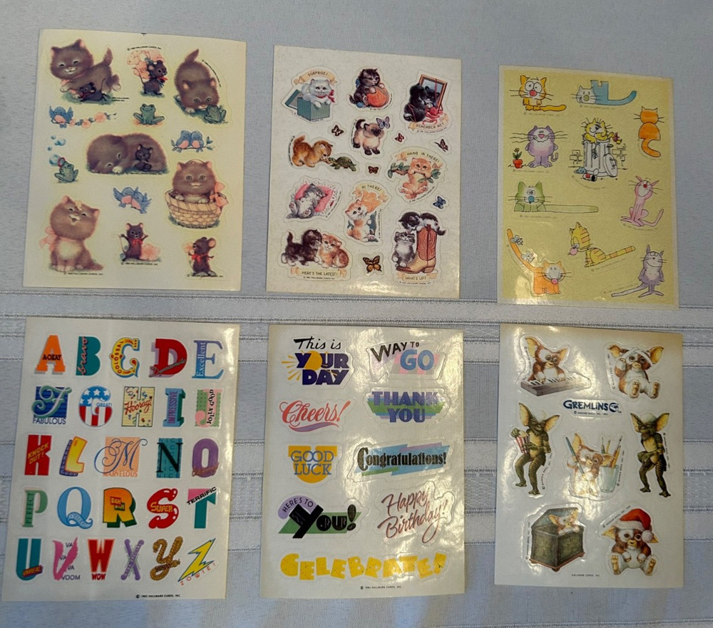 Vintage Sticker Sheets Early 80’s