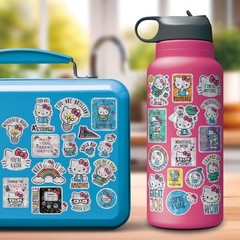 Hello Kitty Sticker Sheet Standard, Holographic 4 Sheets of Educational Stickers