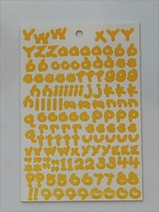 New Vintage Lot of 6 Packs Provo Craft Alphabitties Letters Scrapbook Stickers