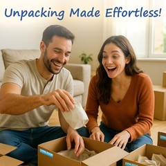 Home Moving Labels – 600 Color-Coded Stickers (50 Each for 12 Rooms) – Organize