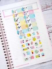 Peanuts Repositionable Planner Index Tab Write On Stickers/Snoopy/Set of 2