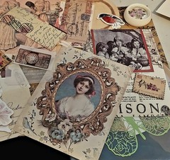 100 COUNT STASH SUPPLIES~JUNK JOURNAL~SCRAPBOOKING~ CARDMAKING~DECOPAGE~COLLAGE~