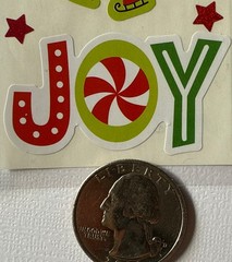 JOY Stickers(11pc)Christmas •Stars•Tree•Winter•Season•Elves •Holiday•Card Making