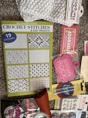 Lot Of Craft Scrapbook Items Headbands Laser Cut Embellishments Stickers Fabric
