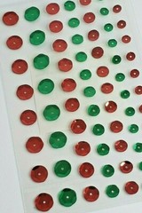 Style Steals Adhesive Cup Sequins Mixed Pack – 72 pcs – Red and Green