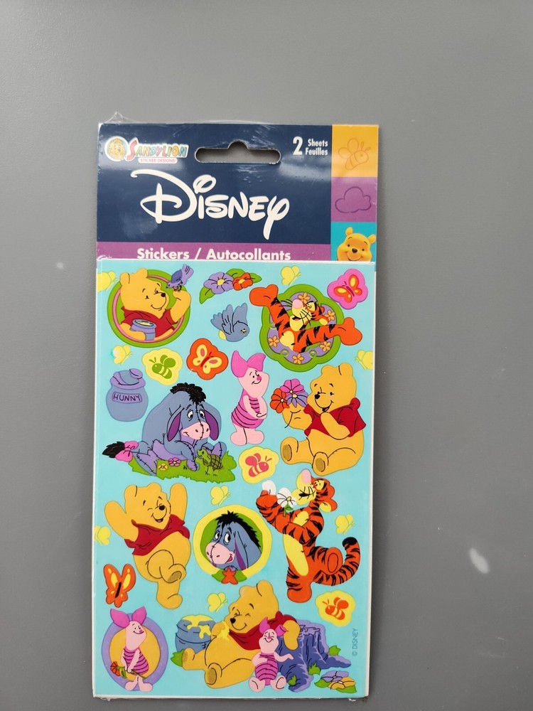 Sandylion Winnie The Pooh Sticker Sheets Eeyore Piglet Tigger Hunny Pot. NEW