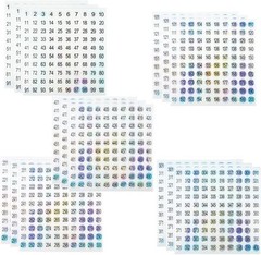 15 Sheets Mini Number Stickers 1 to 500 Round Labels Stickers Consecutive Number