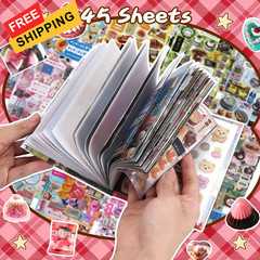 45 Sheets Japanese Manga Sticker Book, 800+ Pcs Heisei Retro Aesthetic Blue