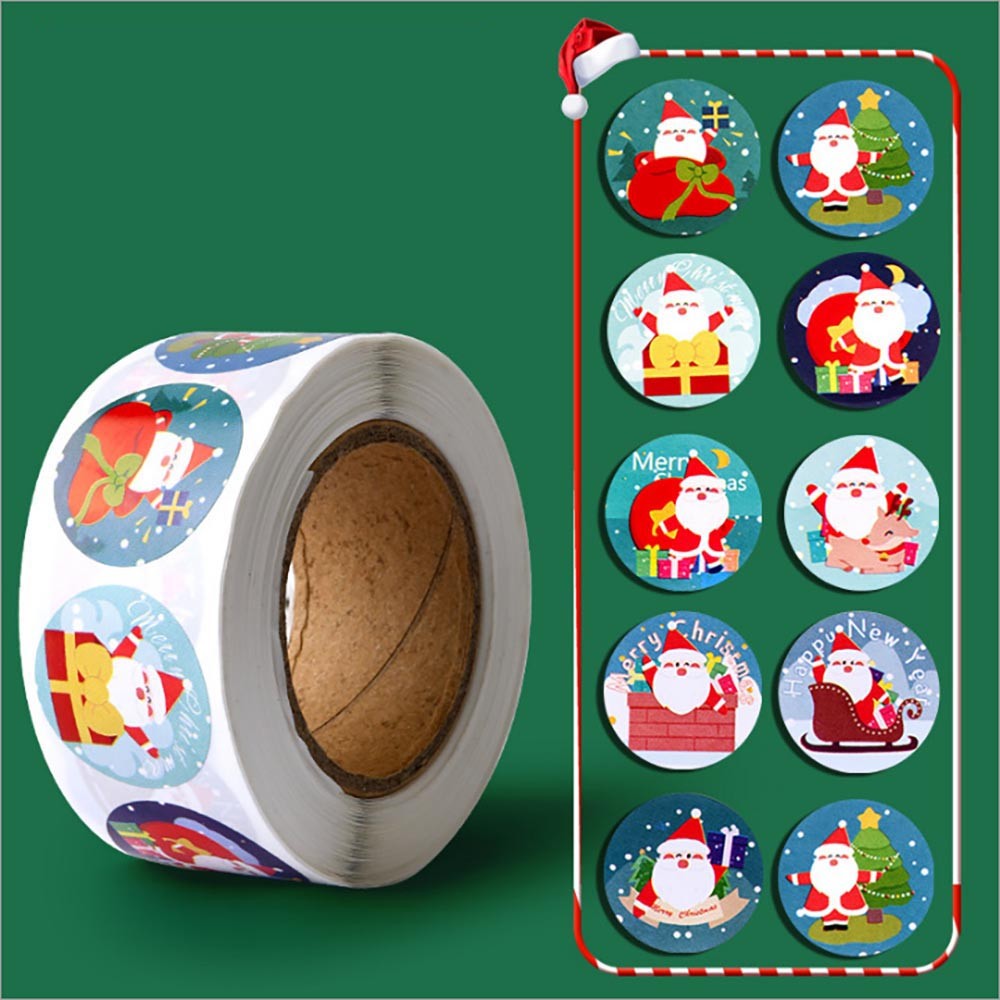Removable Non-Damaging Durable UV-Resistant Lightweight Christmas Curly Stickers