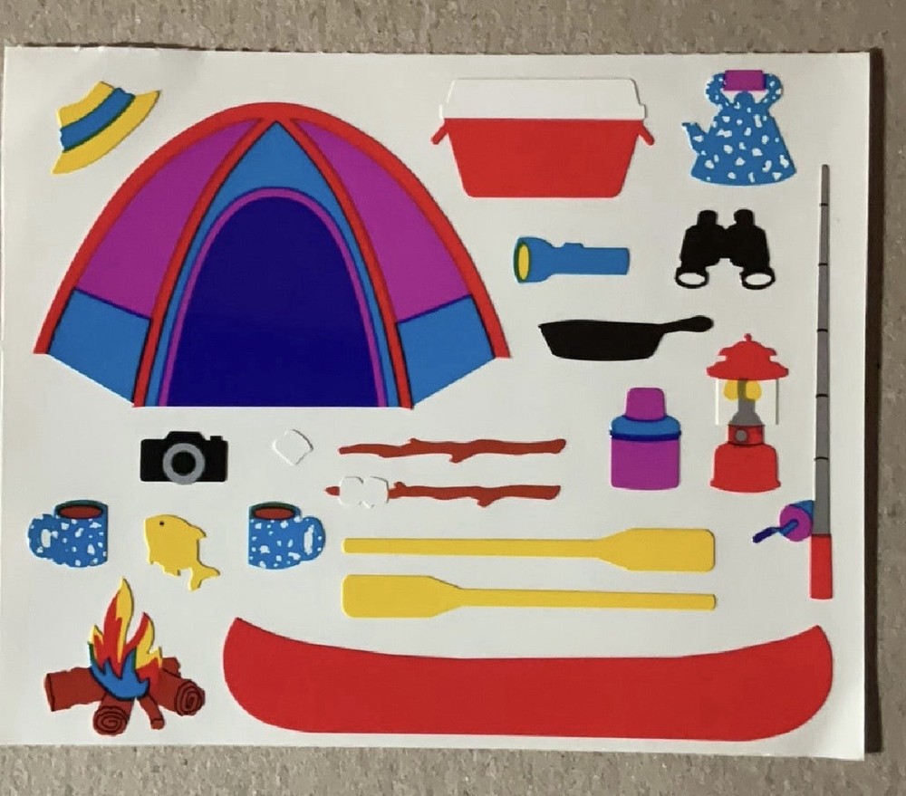 *Mrs. Grossman’s Large Stickers Camping 1/2 Sheet