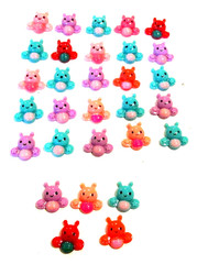 Lot of 30 Multicolor Bumble Bee Flatbacks For Crafting – NEW (#31)