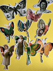 Fairies Pixies Fae Sticker Kit Scrapbooking Junk Journal Kit Planner Collage