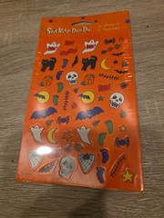 Vintage Halloween Black Cats Bats & Ghosts American Greetings Sticker Pack