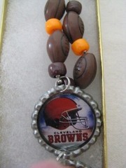 1″ Bottle Cap Team Necklace ~ Browns ~ **Gift Idea