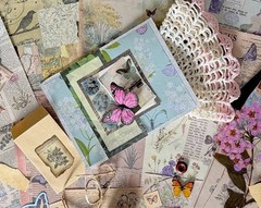 150+ Romantic Botanical Ephemera Bundle Junk Journal Kit Tags Vellum