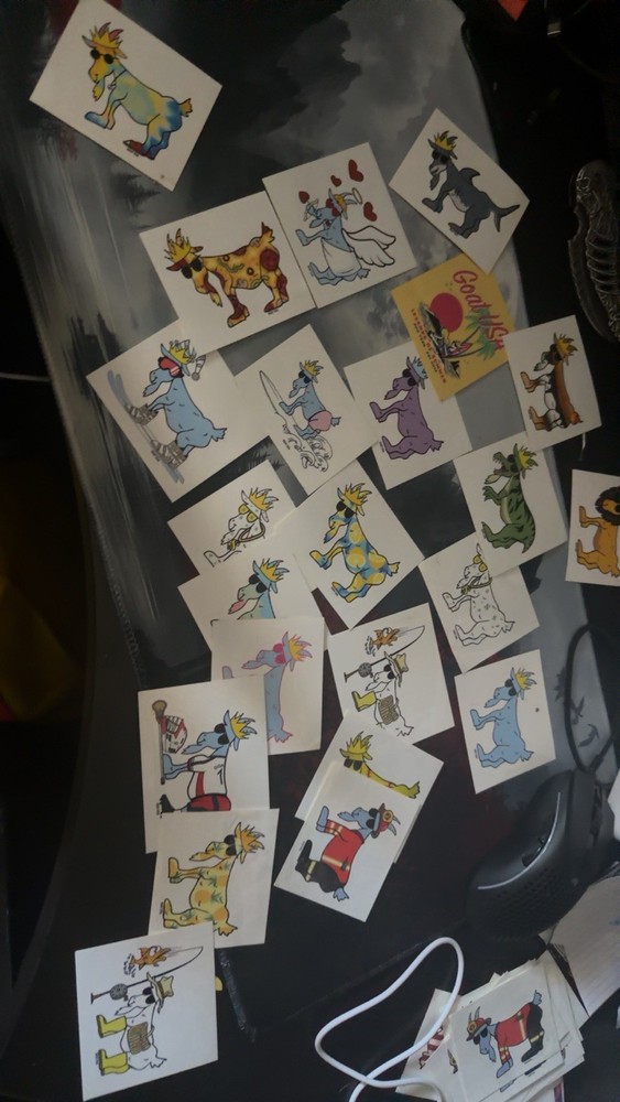Goat USA Multicolor Animal Stickers Lot – Assorted Cartoon Designs