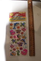 Foil Puffy Baby Sea Animals Sea Horse Dolphin Angle Fish Sea Turtle Scrapbooking