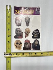 Paper Magic Group Vintage Halloween Creature Stickers Scary Ghoul Skeleton (35)