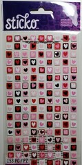 Valentine Mini Hearts Red White Pink ❤️ by Sticko