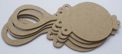 {4} *BABY RATTLE* Infant Unfinished Chipboard Die Cuts — 1 3/4″ x 4″