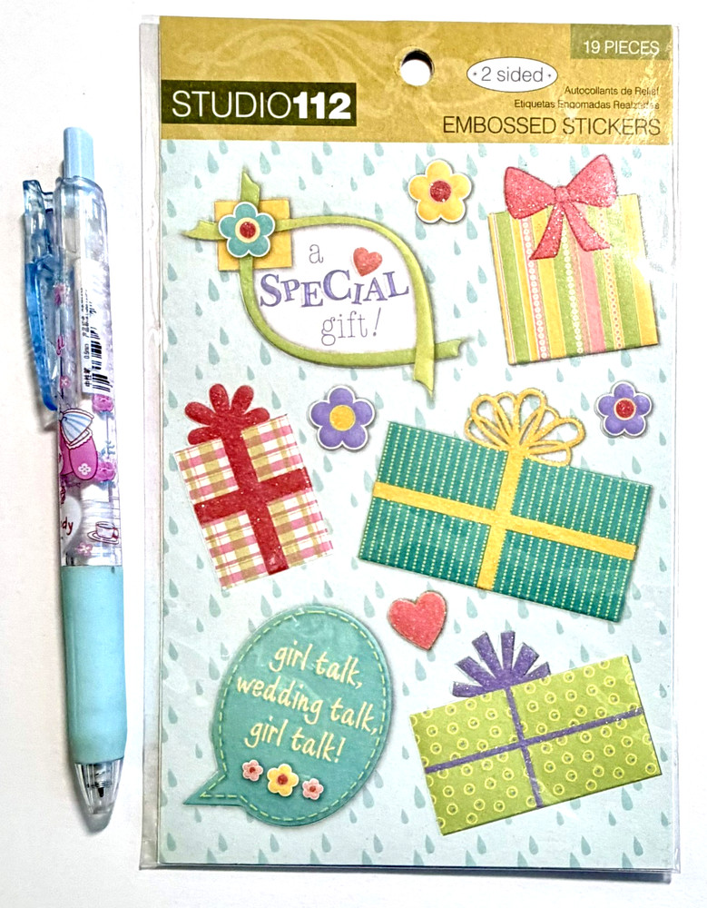 Wedding Bridal Shower Stickers Scrapbooking Card Journal Planner Studio 112