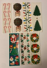 Mrs. Grossman’s & Sandy Lion LOT of 7 Sheets of Vintage Christmas Stickers!