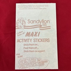 Vintage Sandylion Christmas Eve With The Bears Maxi Activity Sticker Sheet