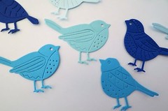 Bird Birds Die Cut Paper Scrapbook Card Making Embellishment 18pc