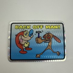 4 PACK Rare Vintage 90s Stickers Ren and Stimpy Prism Vending Machine Sticker