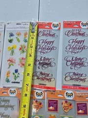 HUGE! Lot of 105 Packs of Hallmark Stickers Sealed Holidays Halloween Puffy LOOK
